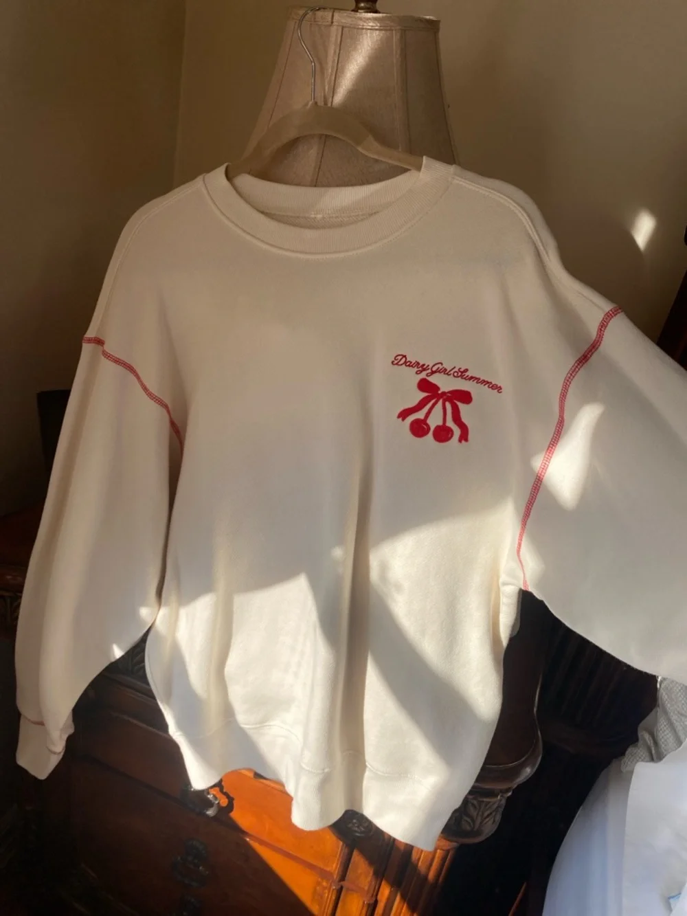 DAIRY GIRL SUMMER CREWNECK & SHORTS SET - Picture 1 of 4